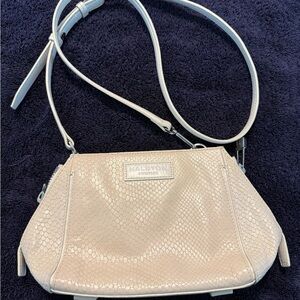 Halston cross body pearly white